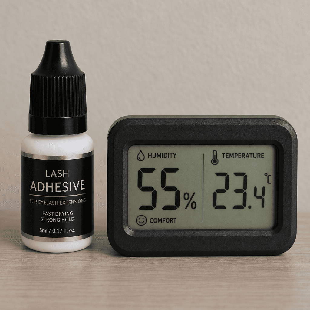 lash glue humidity and temperature