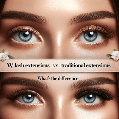 W Lash Extensions vs. Traditional Extensions: What's the Difference?