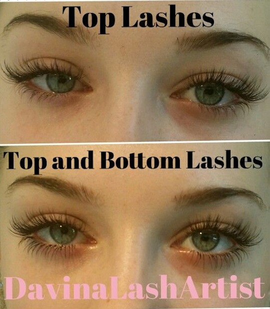 Lower eyelash shop extensions