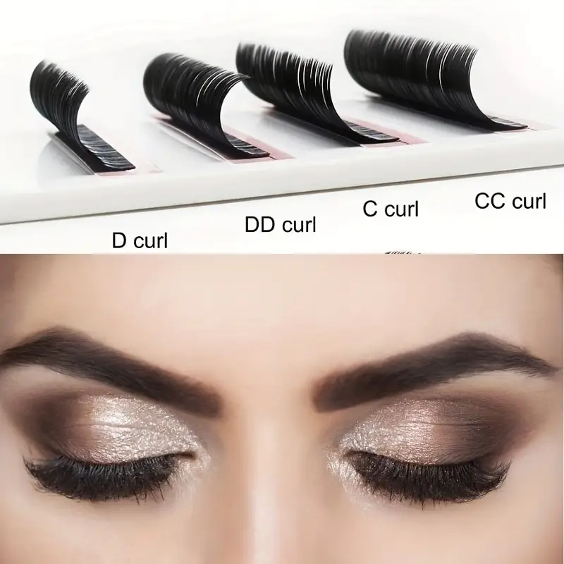 different lash extension curls