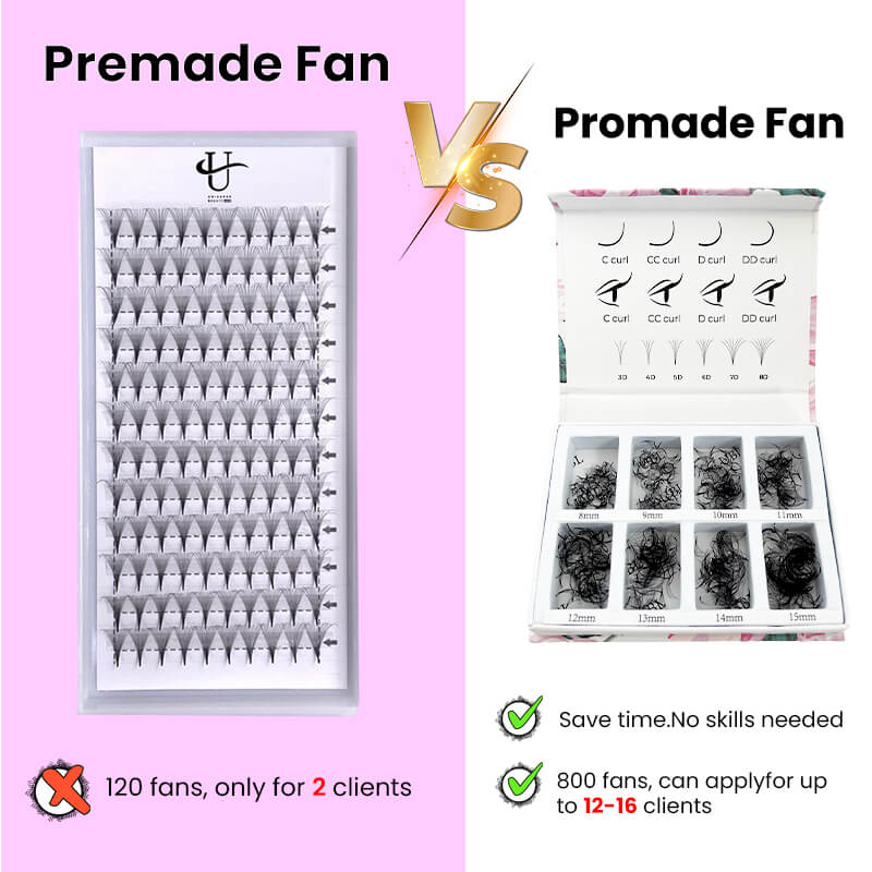 premade vs loose fans