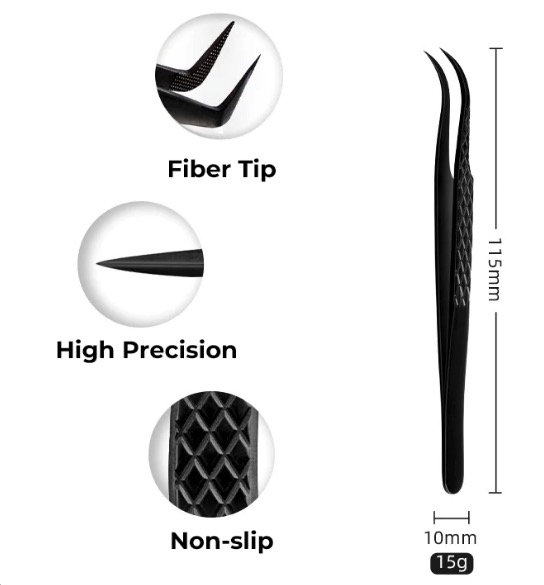 fiber tip lash tweezer