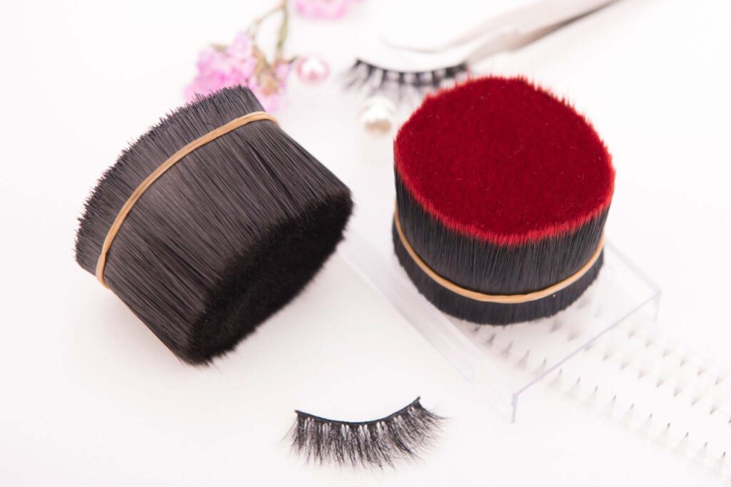 synthetic eyelash extension material
