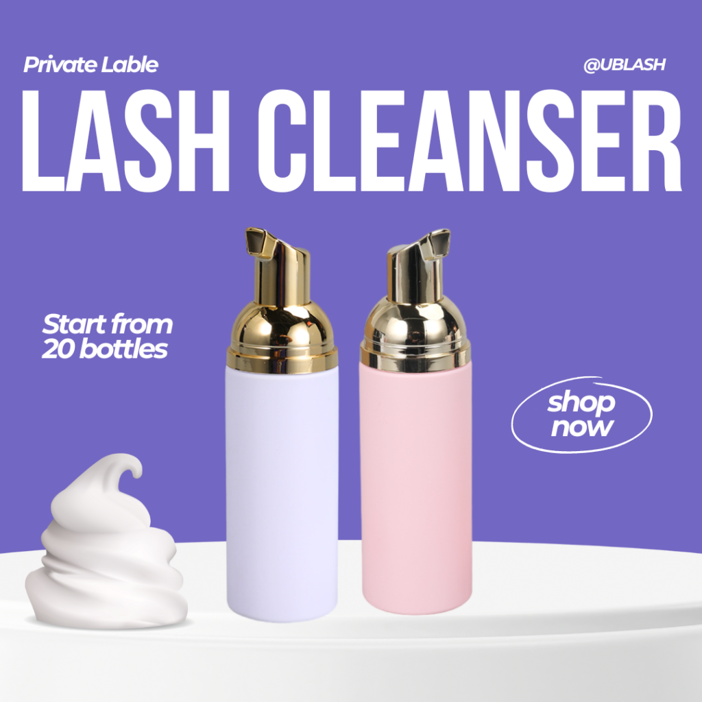 private label lash foam cleanser