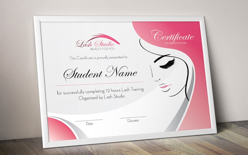 lash certificate