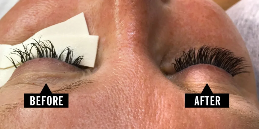 Eyelash Extensions Before and After Results